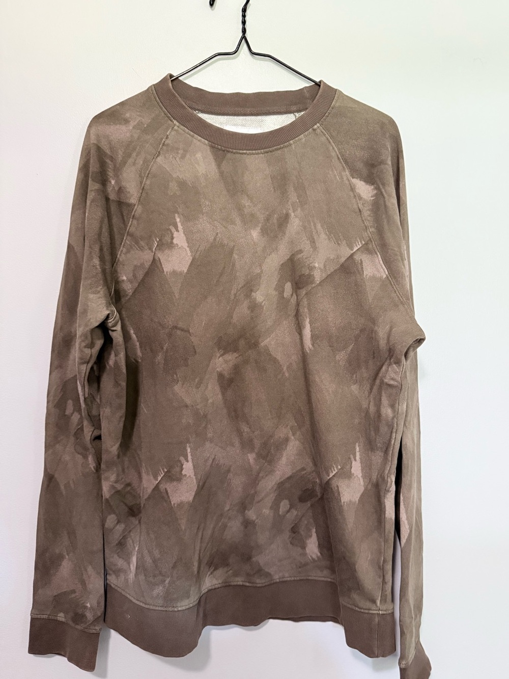 Goodfellow & Co NWT Size M Brown Tie-Dye Crewneck Sweatshirt